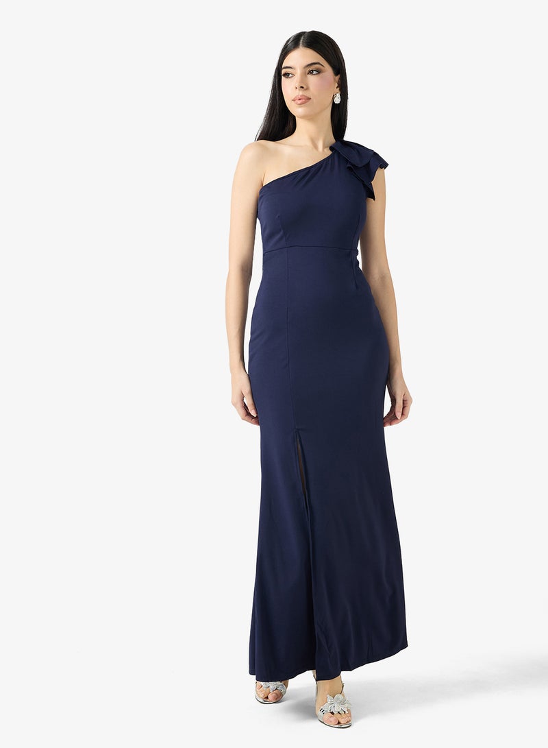 ELLA One Shoulder Dress With Slit - Image 4